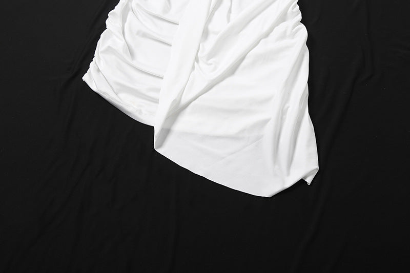 🔥 Valencia Asymmetric Ruched Mini Dress