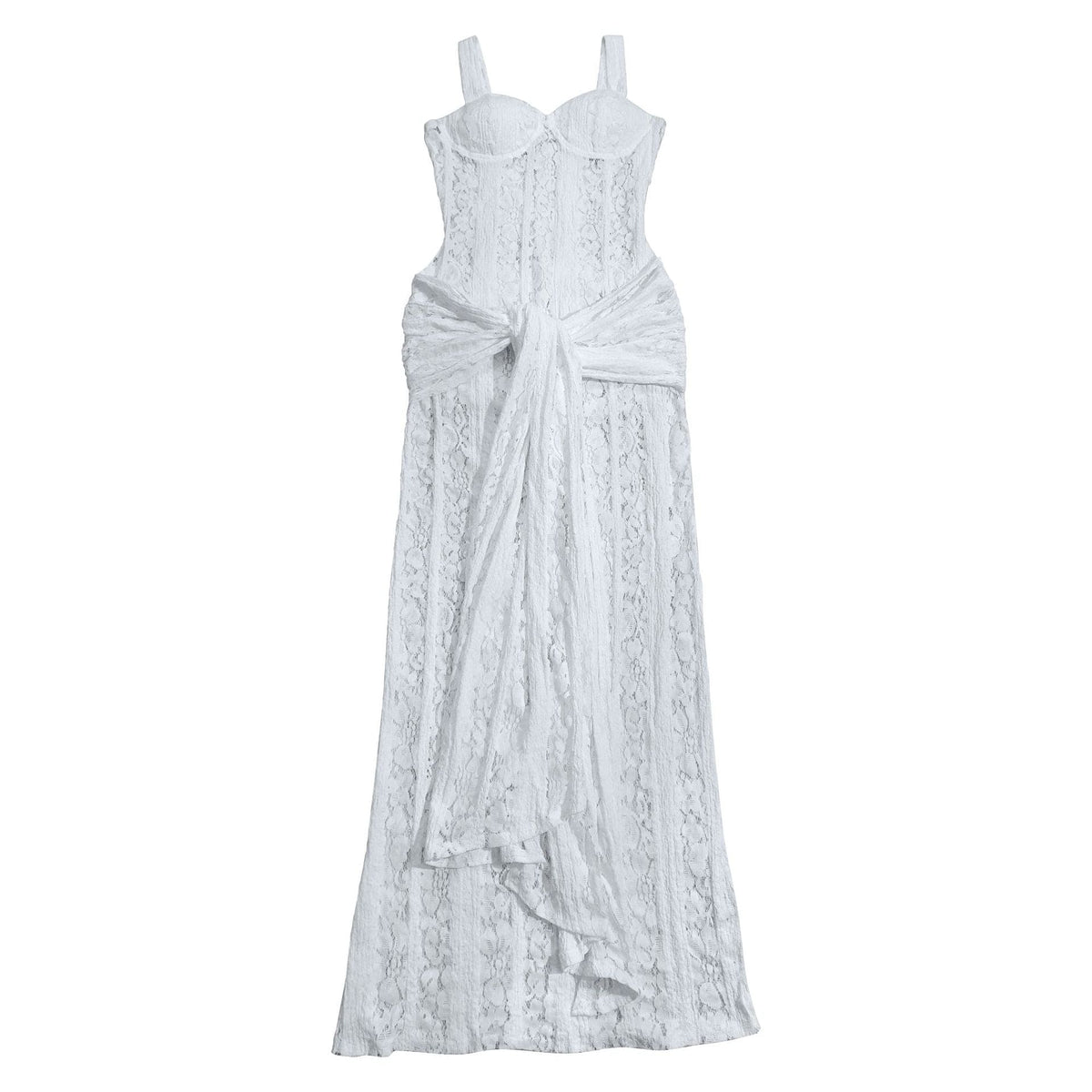 Women's Sheer Lace Maxi Dress – Sweetheart Bodycon Split Dress