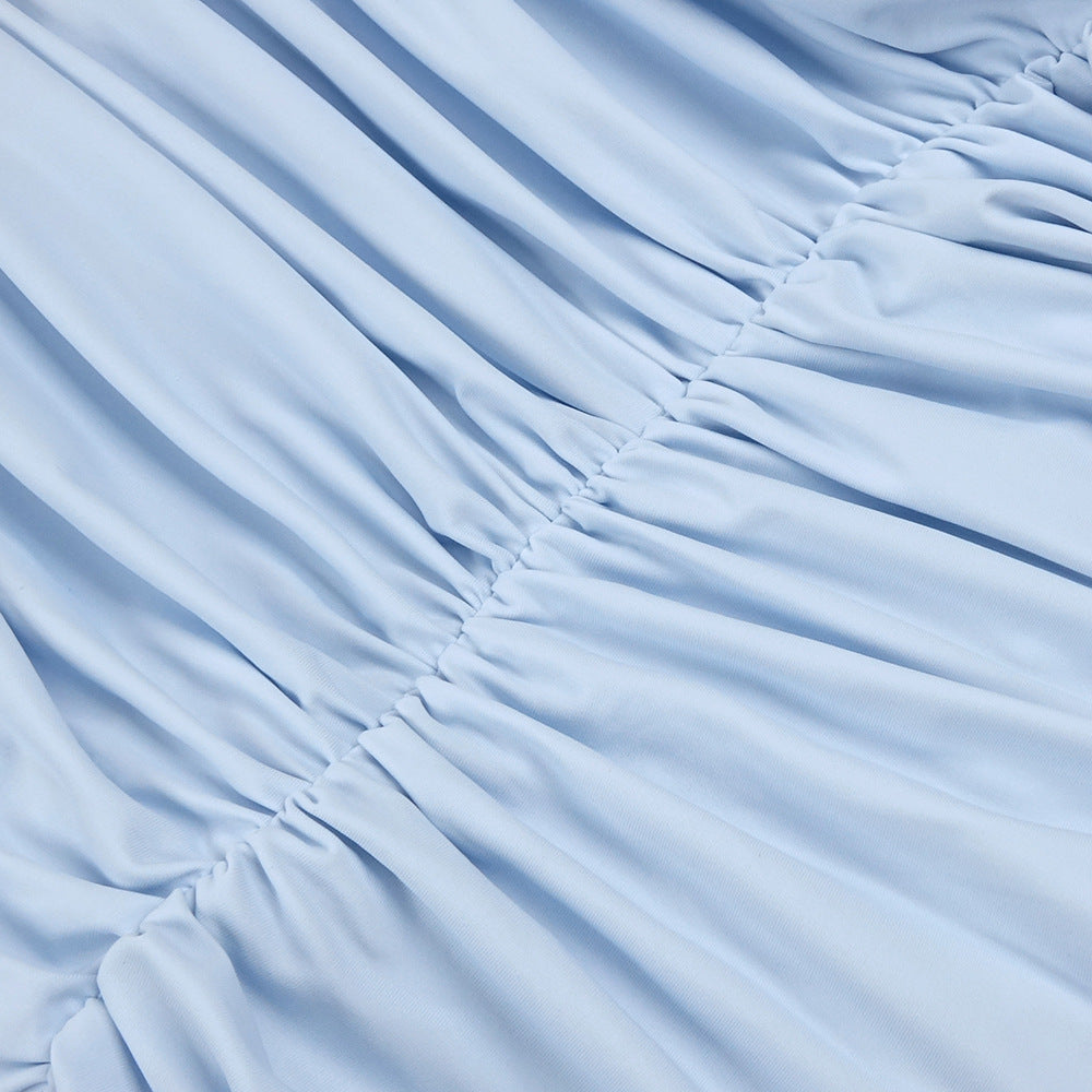 Ethereal Glow Halter Maxi Dress