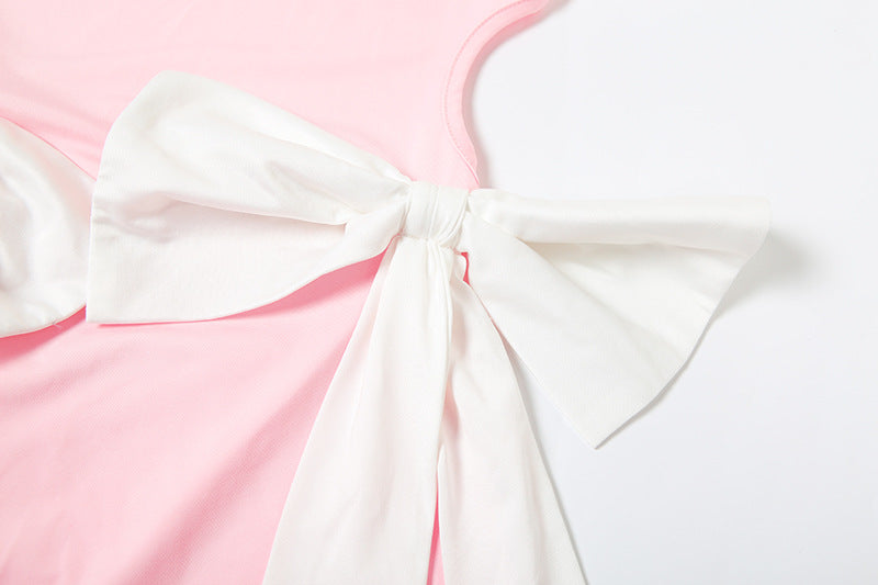 Backless Bow Cutout Maxi Dress – Elegant & Sexy Look