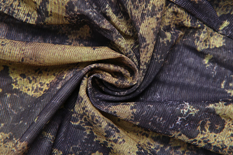 The Printed Mesh Jumpsuit