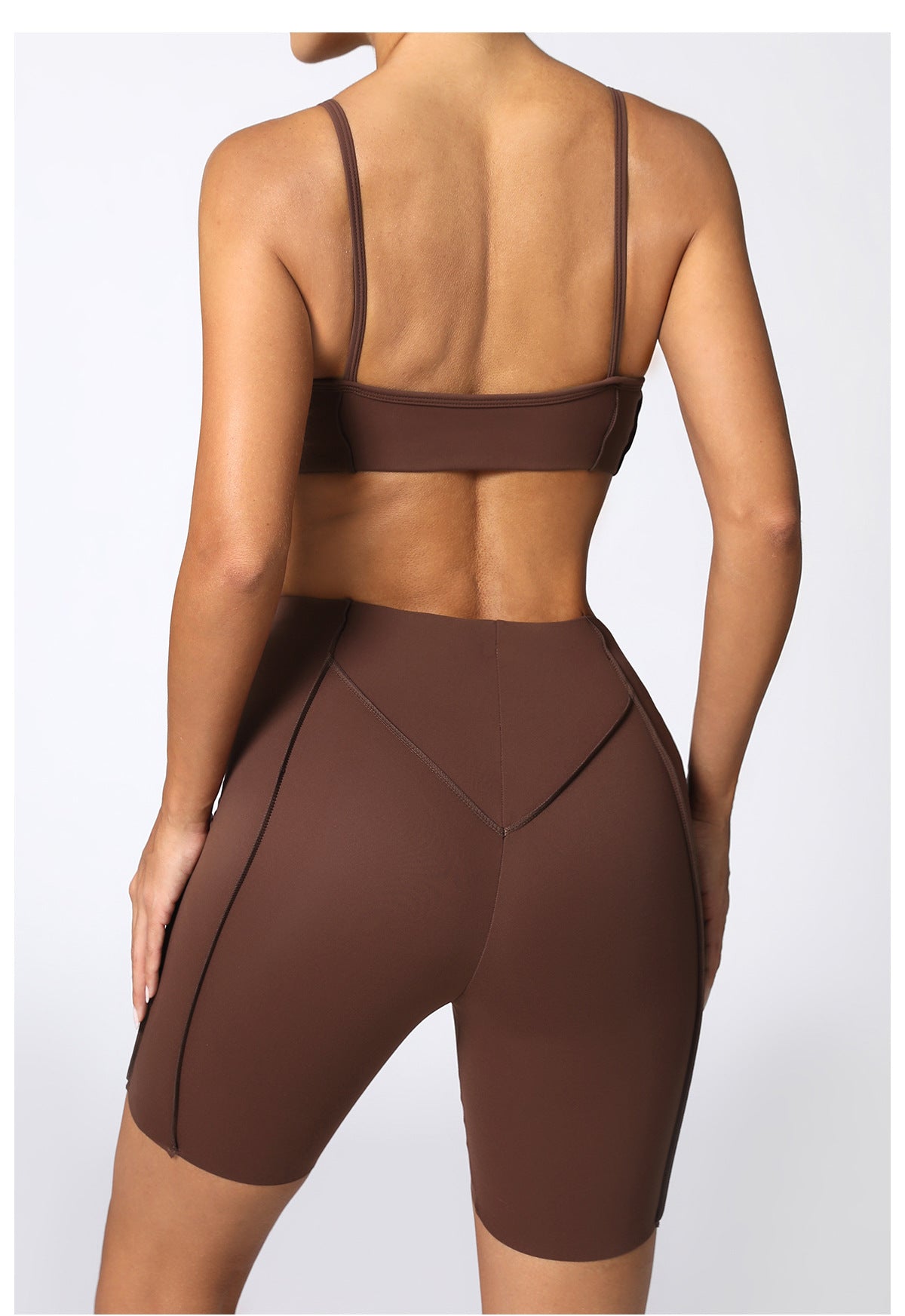 Women's Yoga Sports Set – Slim Fit High Waist Shorts & Sleeveless Top