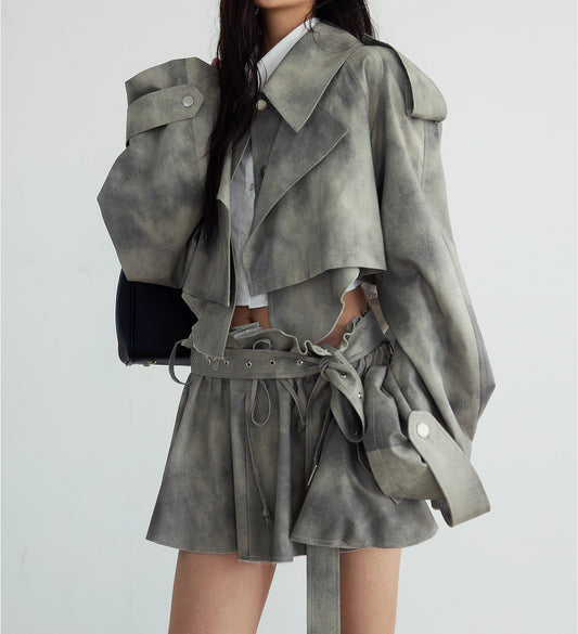 The "Uptown Tie-Dye" Skirt Set
