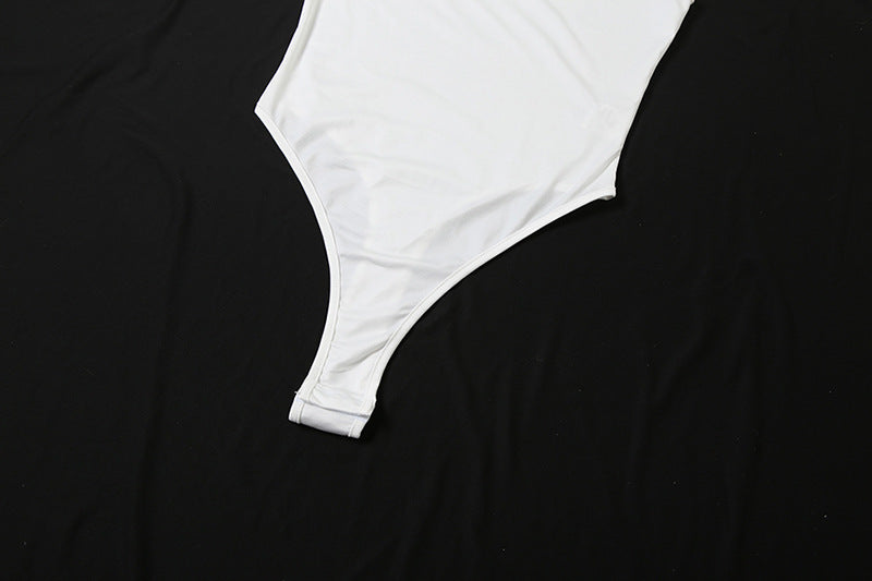 Women’s White Slim Fit Sleeveless Maxi Dress – Turtleneck A-Line Party Two-Piece Set