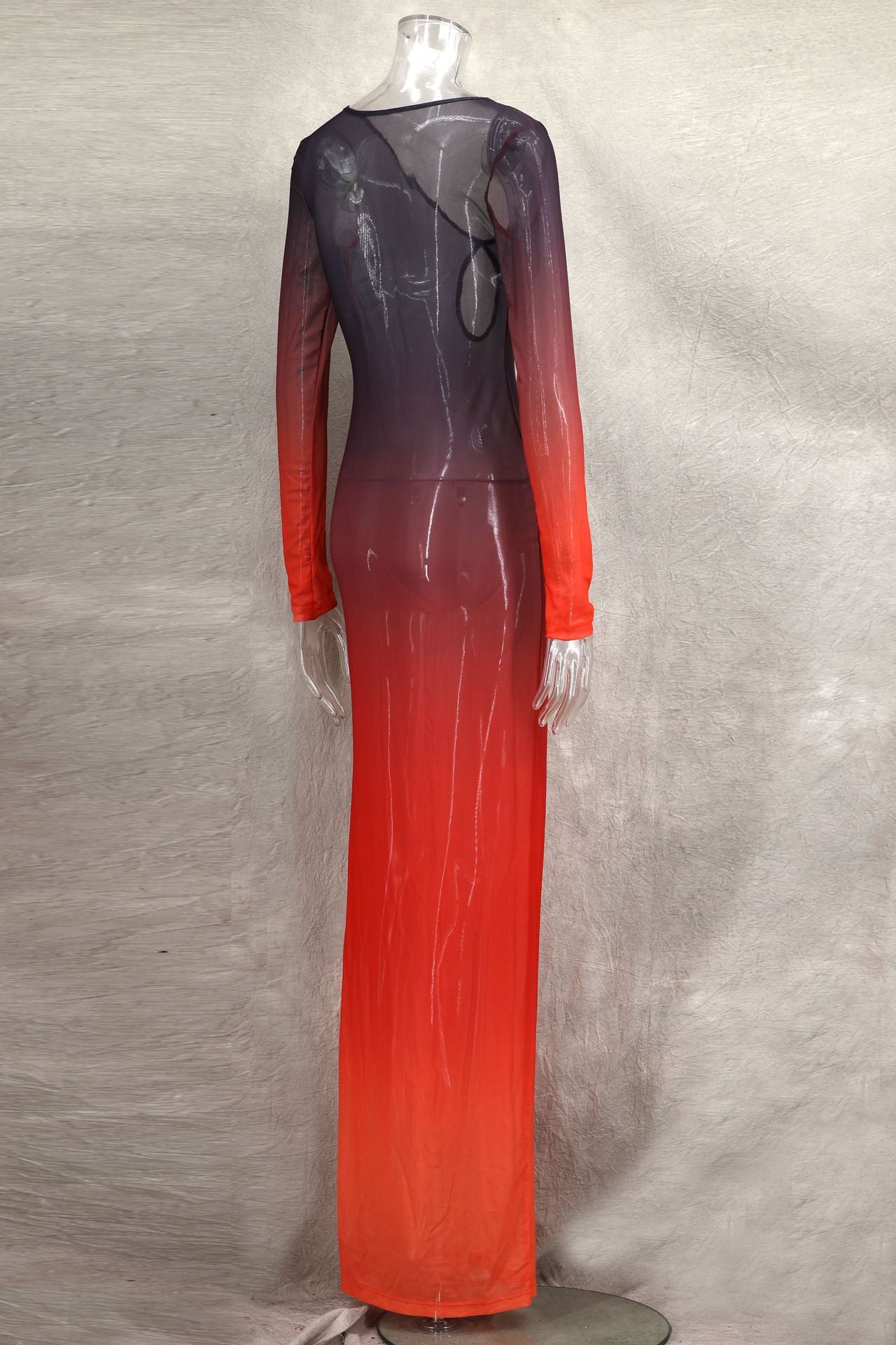 Twilight Ombre Illusion Maxi Dress