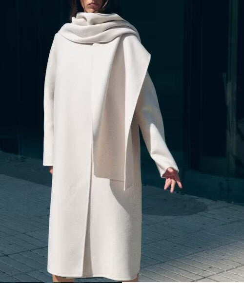 Elegant High-Grade Wool Blended Coat