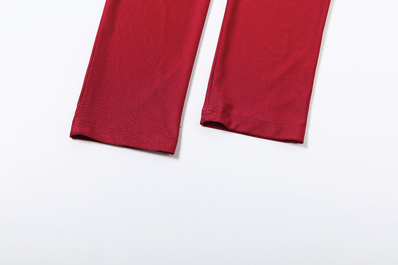 Women’s Off Shoulder Cropped Jumpsuit – Furry Stitching, Long Sleeve, Slim Fit