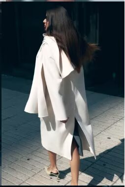Elegant High-Grade Wool Blended Coat