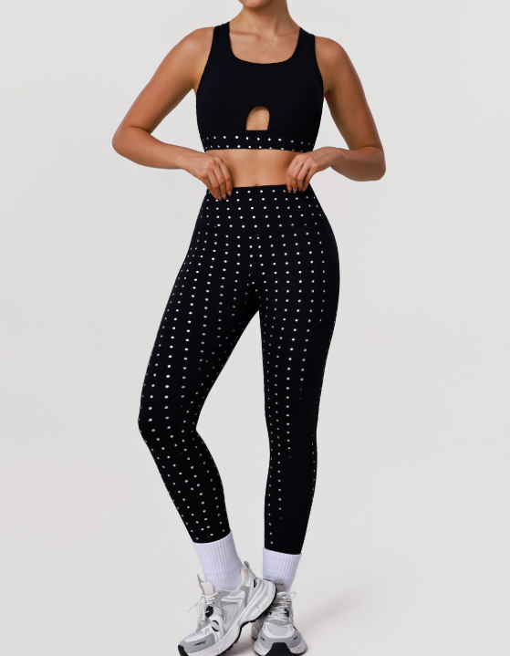 Dot Motion High-Waist Fitness Set