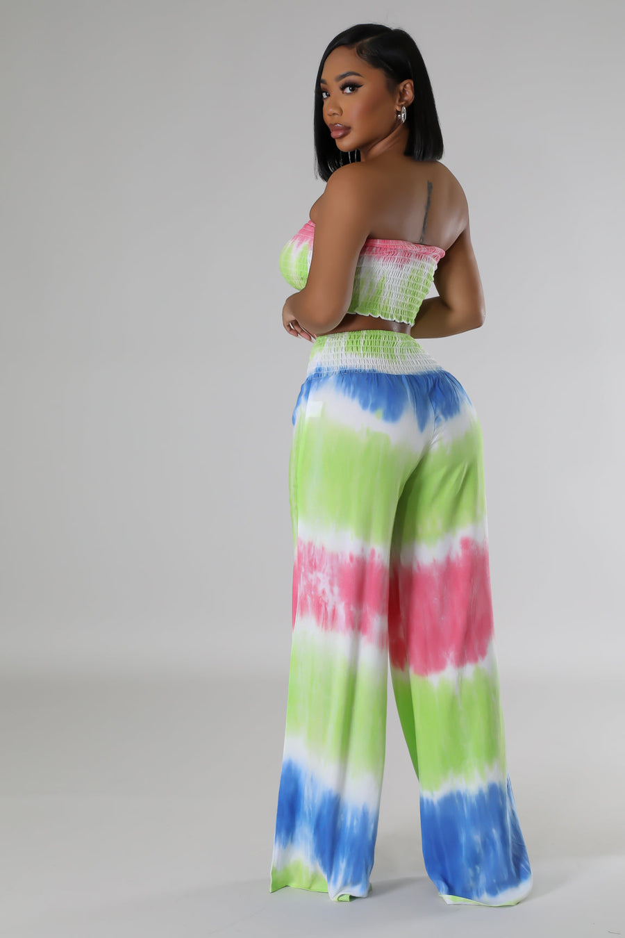 Smocking Tube Top & Pants Set - London's Closet Boutique