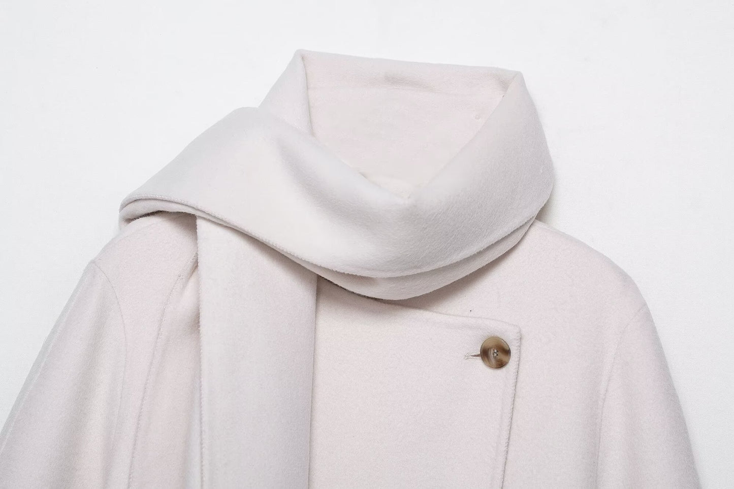 Elegant High-Grade Wool Blended Coat
