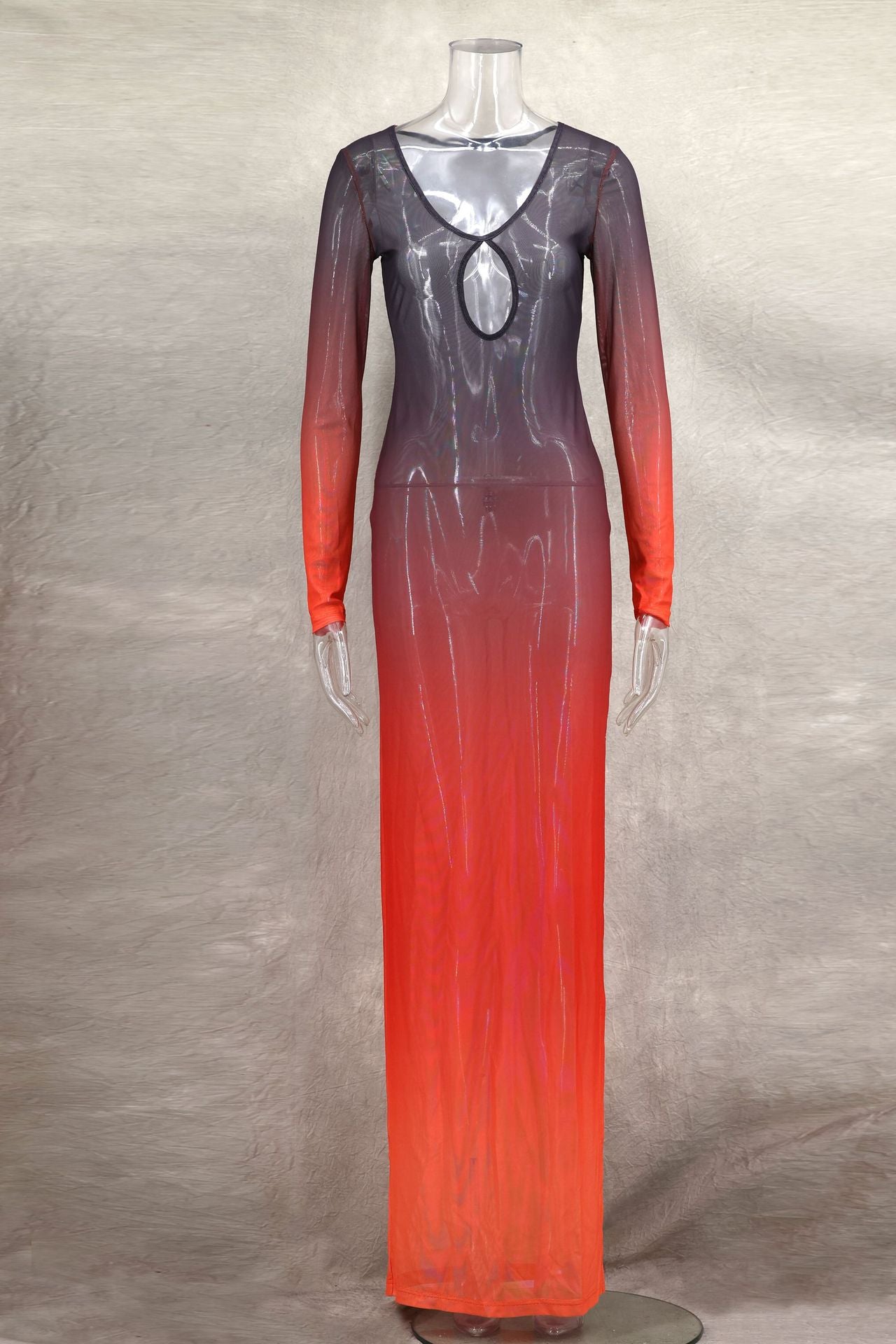 Twilight Ombre Illusion Maxi Dress