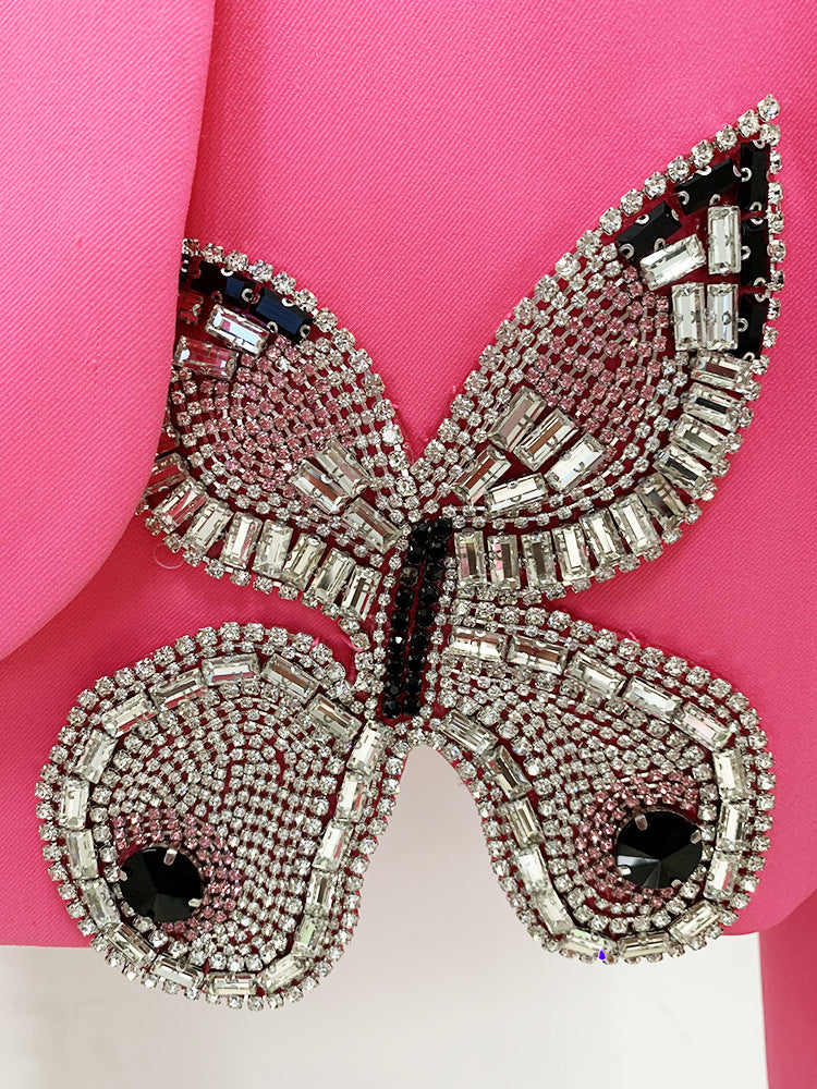 Sparkly Two-Piece Mini Skirt Set