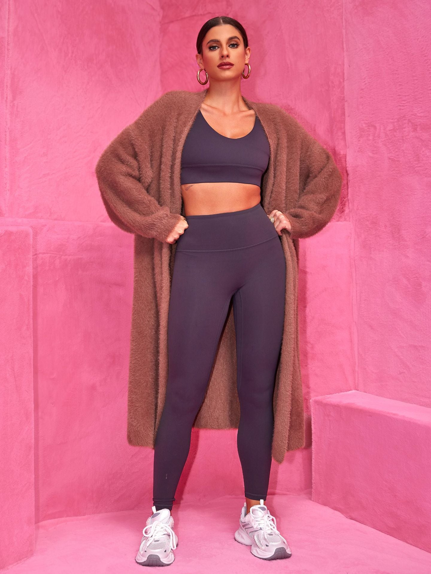 Cozy Chunky Knit Maxi Sweater: Loose Fit Duster Coat Outerwear