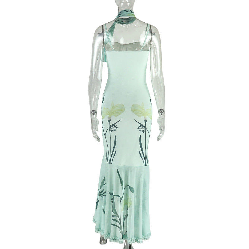 The "Aurelia" Ruffled Cami Dress