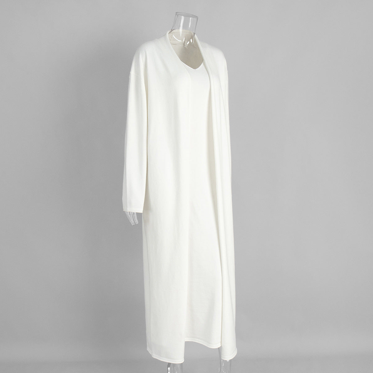 Soft Knitted Two-Piece Dress Outfit