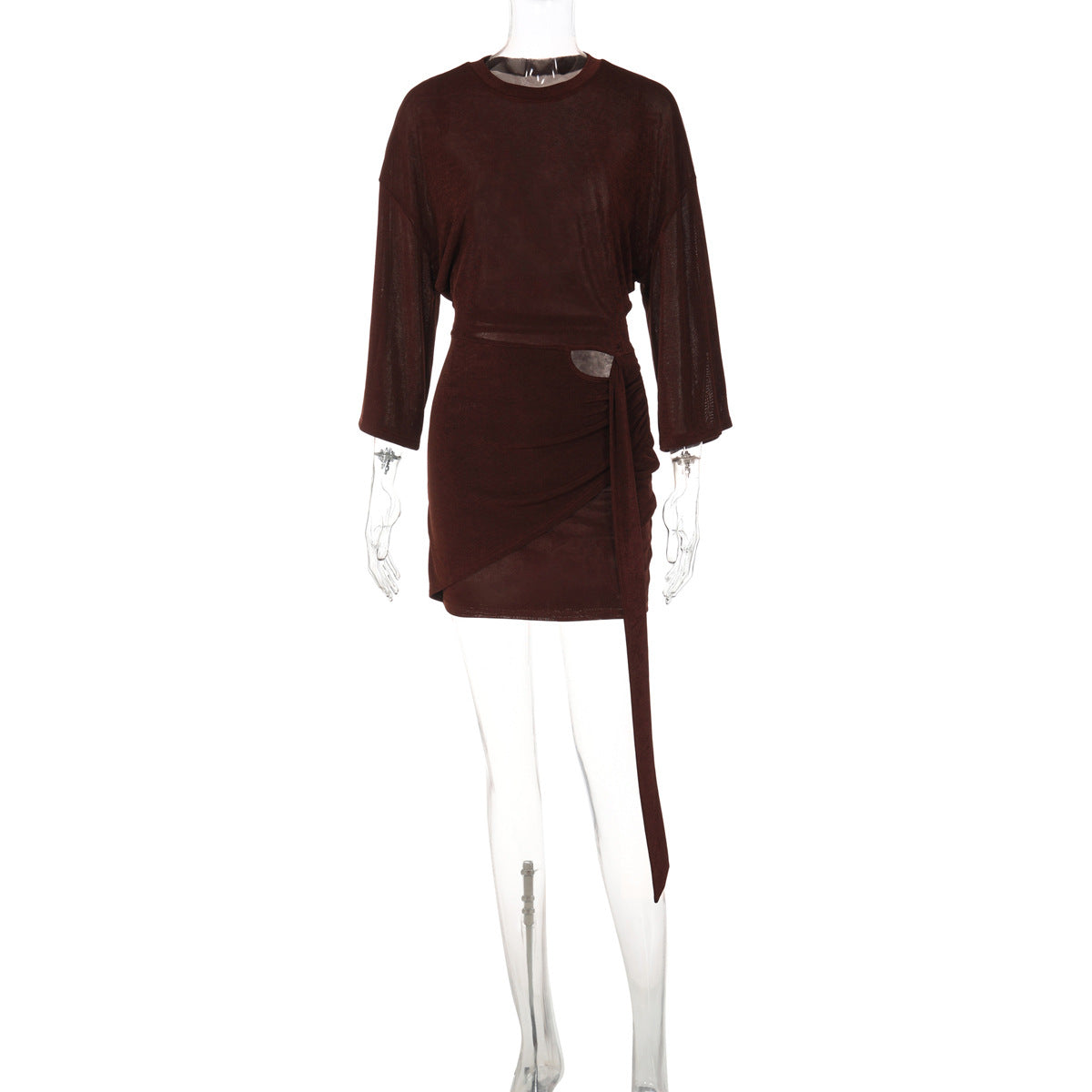 Autumn Whisper Cutout Sheath Dress