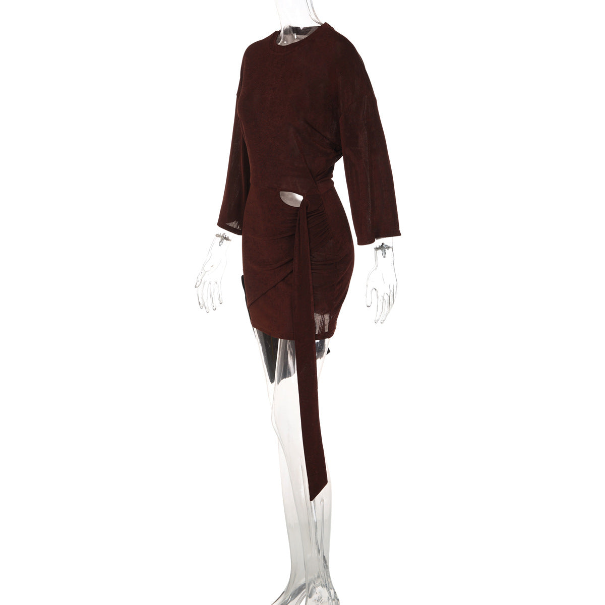 Autumn Whisper Cutout Sheath Dress