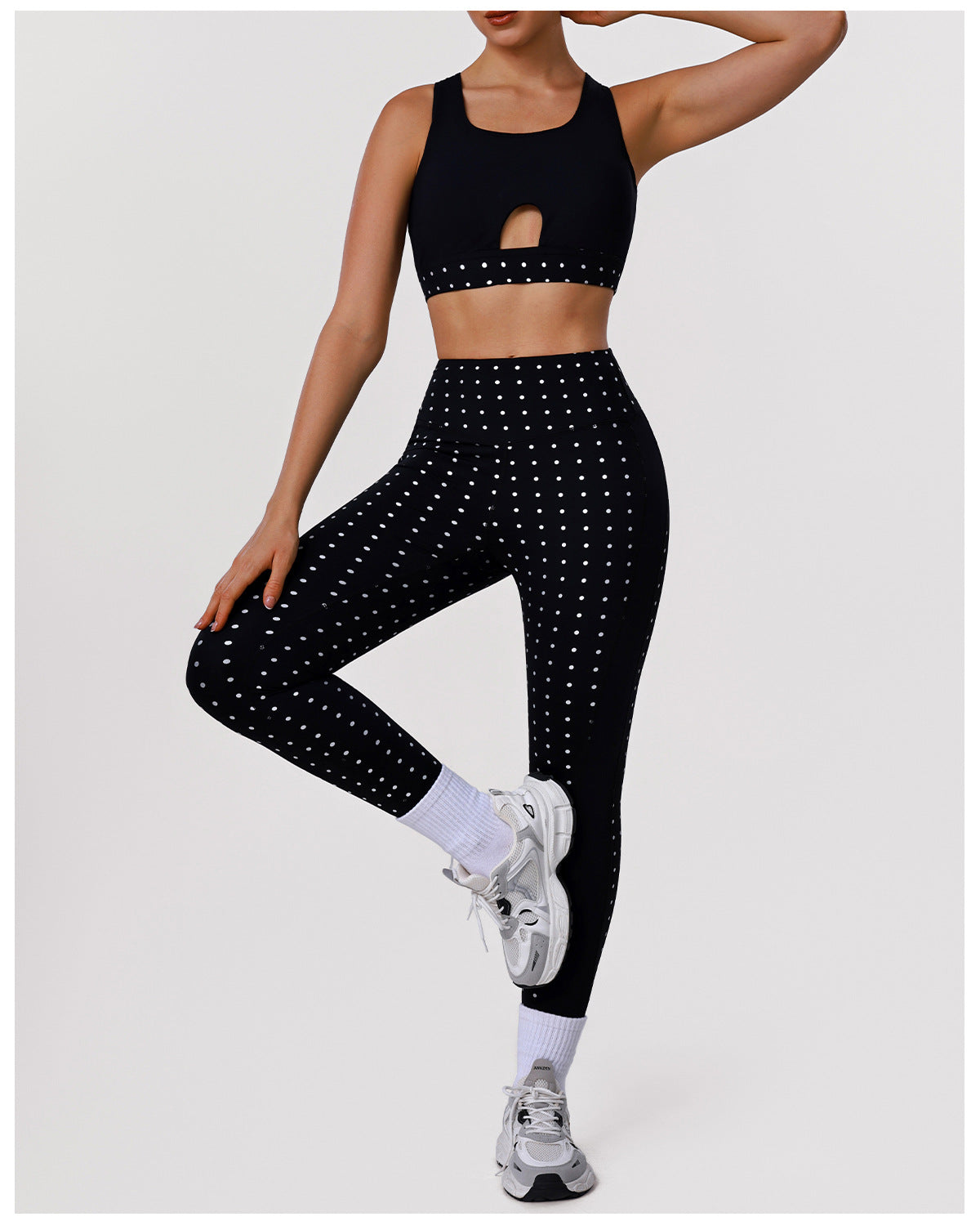 Dot Motion High-Waist Fitness Set