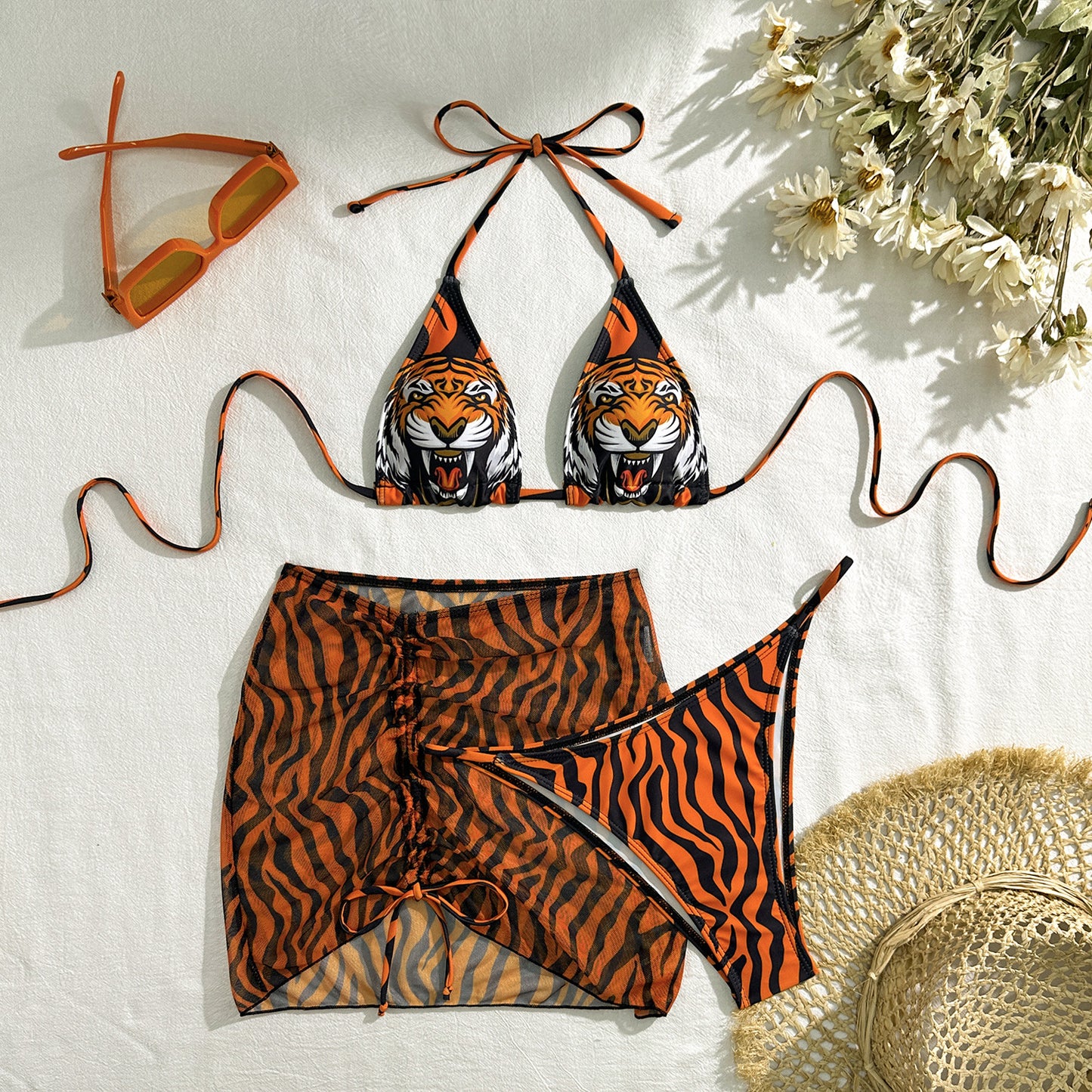 The "Wildcat" Ruched Bikini Set