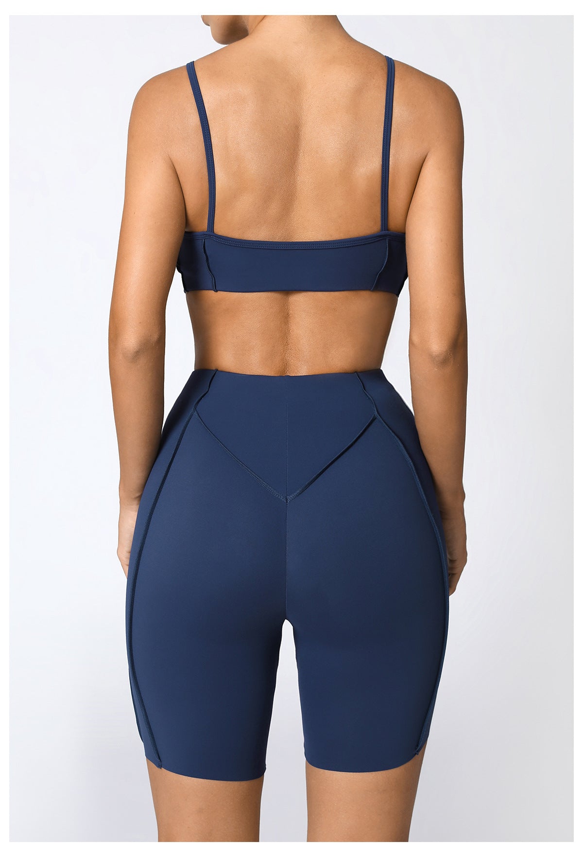 Women's Yoga Sports Set – Slim Fit High Waist Shorts & Sleeveless Top