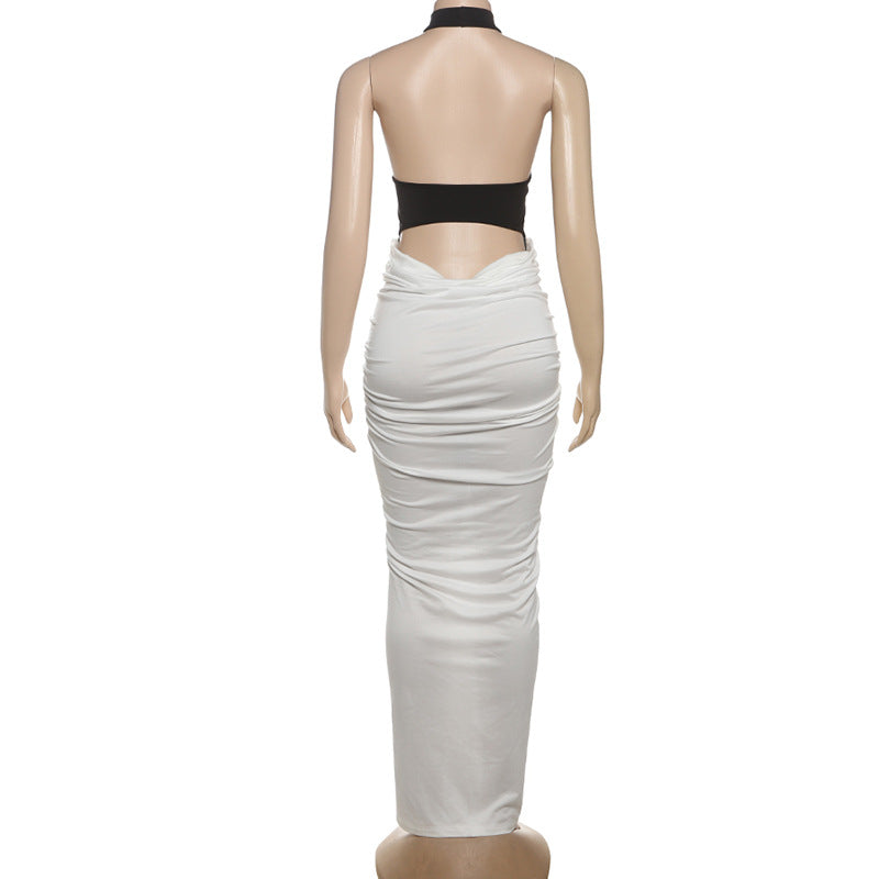 The "Radiance" Halter Maxi Dress