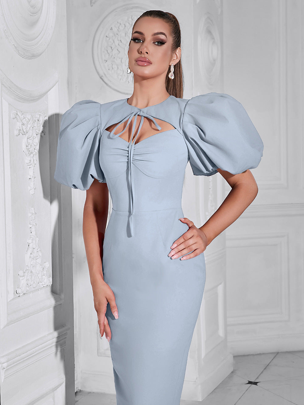 The "Luna" Ruched Bodycon Dress