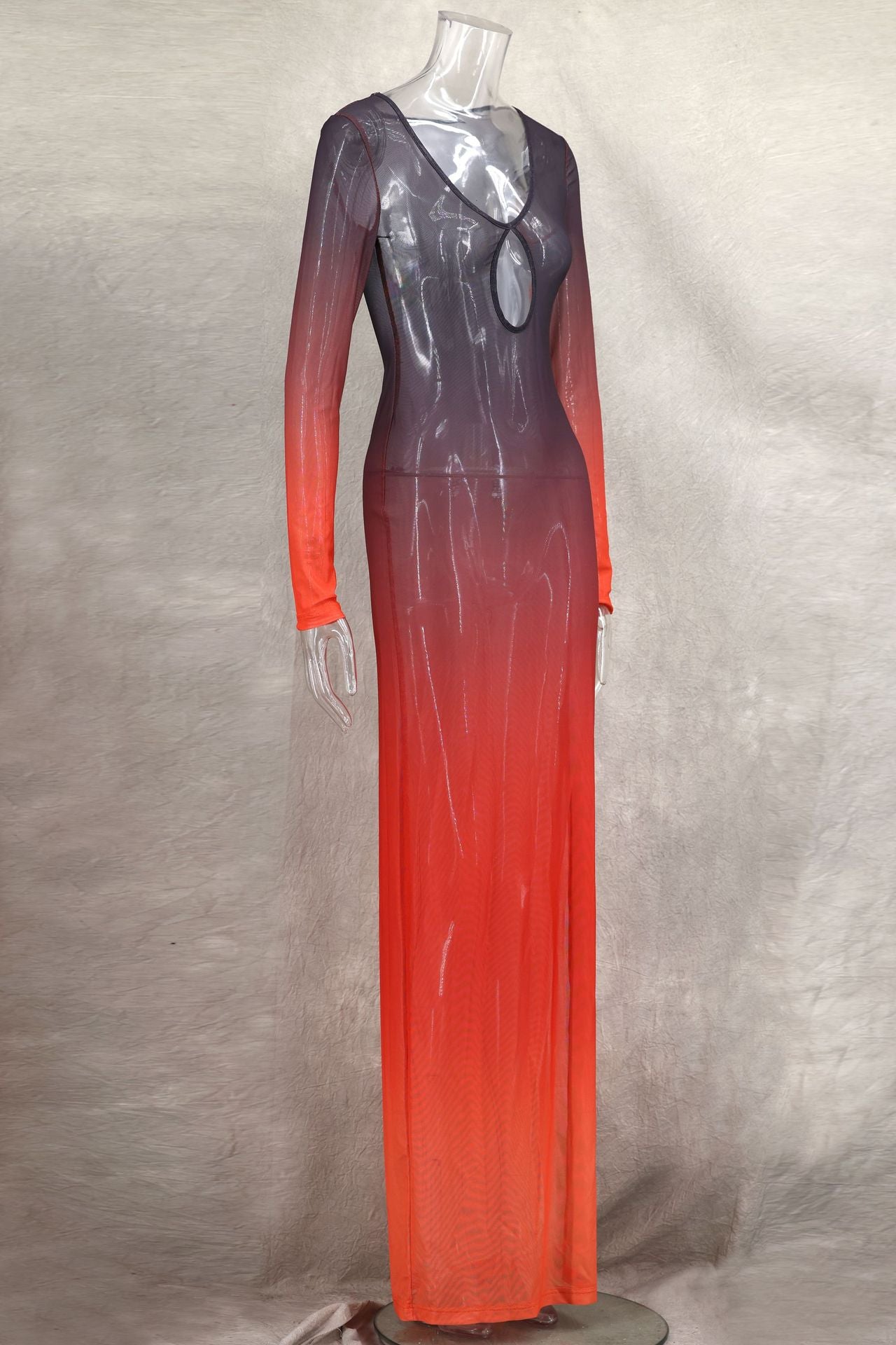 Twilight Ombre Illusion Maxi Dress