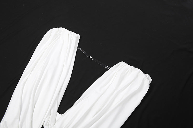 🔥 Valencia Asymmetric Ruched Mini Dress