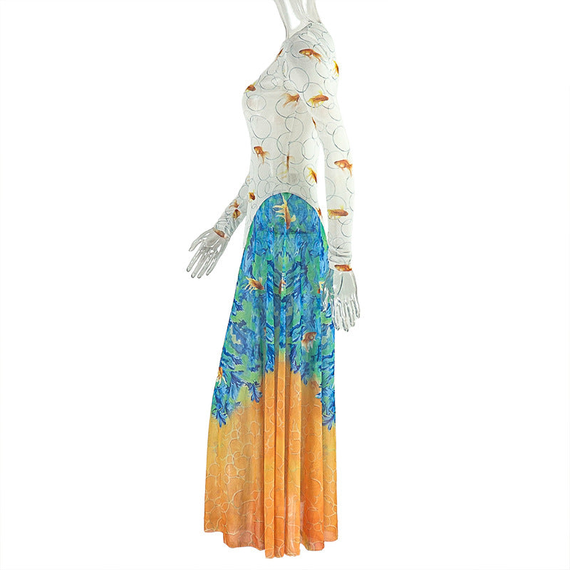 The "Artisan" Ruched Maxi Dress