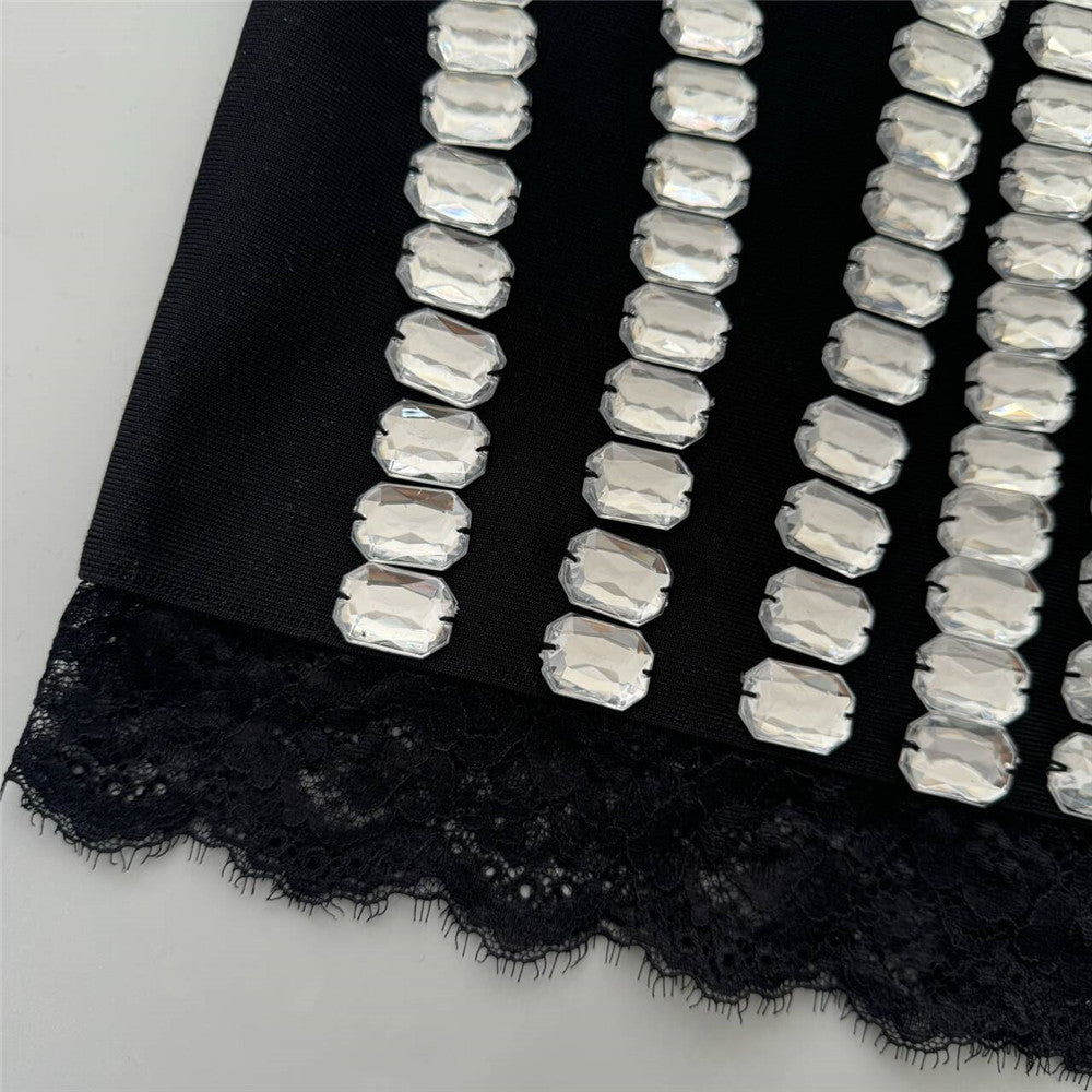 The "Glimmer" Rhinestone Mini Dress
