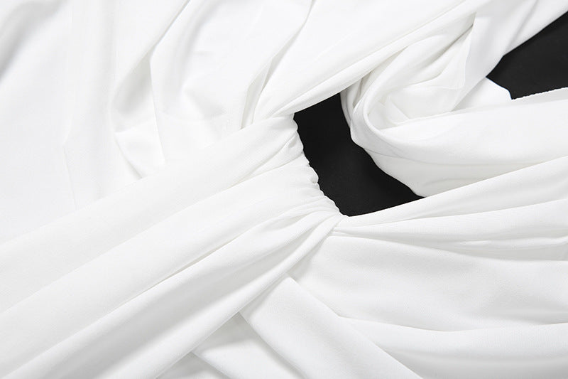 🔥 Valencia Asymmetric Ruched Mini Dress