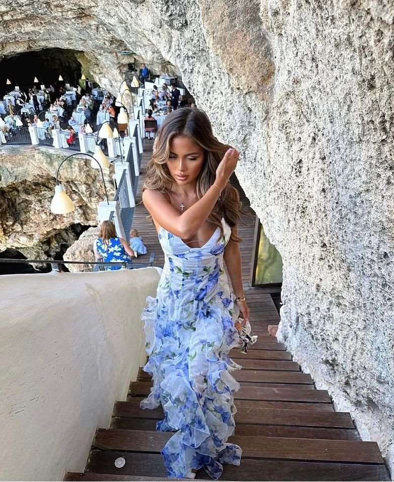 Off-The-Shoulder Organza Fairy Long Evening Dress: Elegant Spring/Summer Style for Women