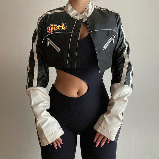 Hipster Mecha Faux Leather Jacket