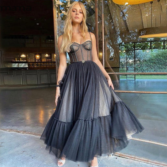 Kelsey's Elegant Sweetheart Maxi Dress