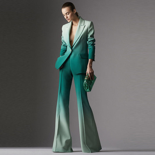 Elegant Ombre Two-Piece Set