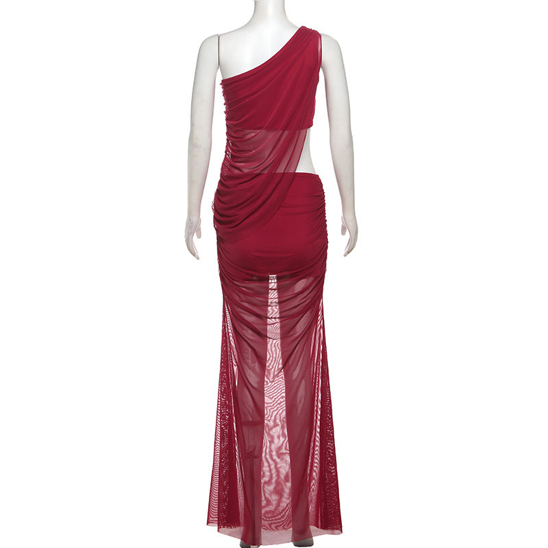 Sexy & Elegant One-Shoulder Two-Piece Set