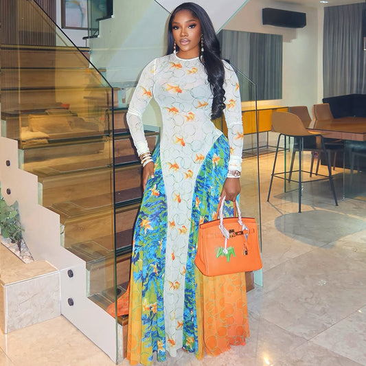 The "Artisan" Ruched Maxi Dress