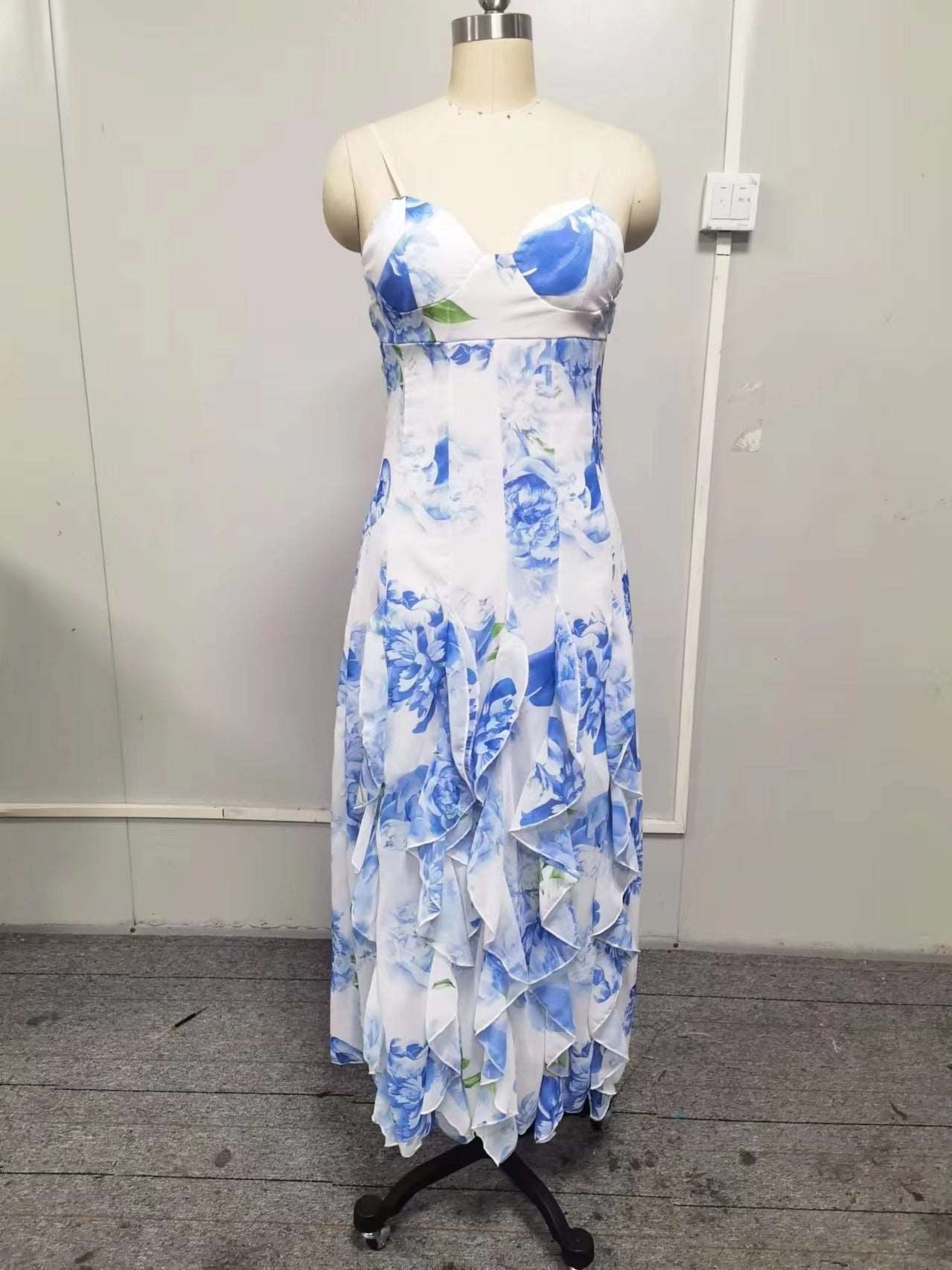 Off-The-Shoulder Organza Fairy Long Evening Dress: Elegant Spring/Summer Style for Women