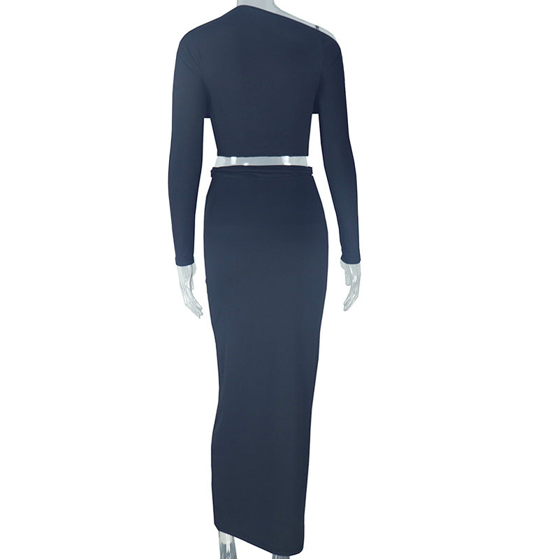 Luxe Allure One-Shoulder Two-Piece Set