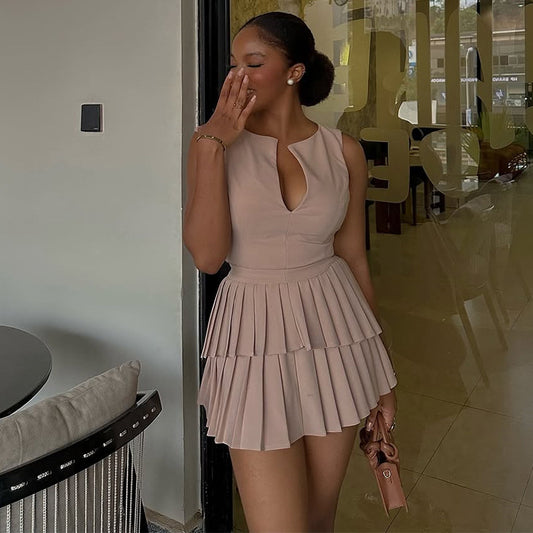 The "Fiona" Tiered Mini Dress
