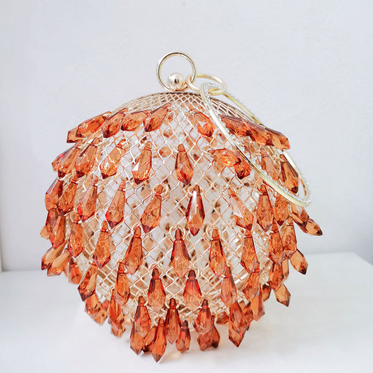 Acrylic Drop-Shaped Bird Cage Bag