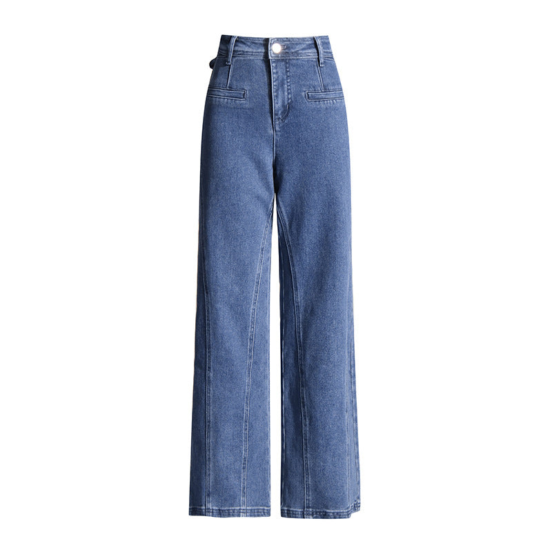 Elegant High-Waist Straight Jeans – Chic, Flattering & Timeless