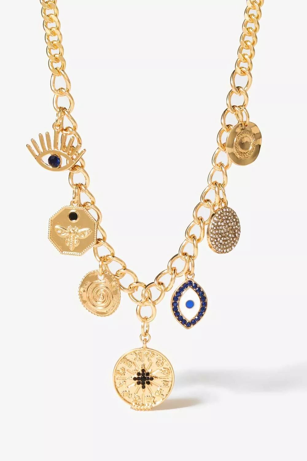 Multi-Pendant Chain Necklace - London's Closet Boutique