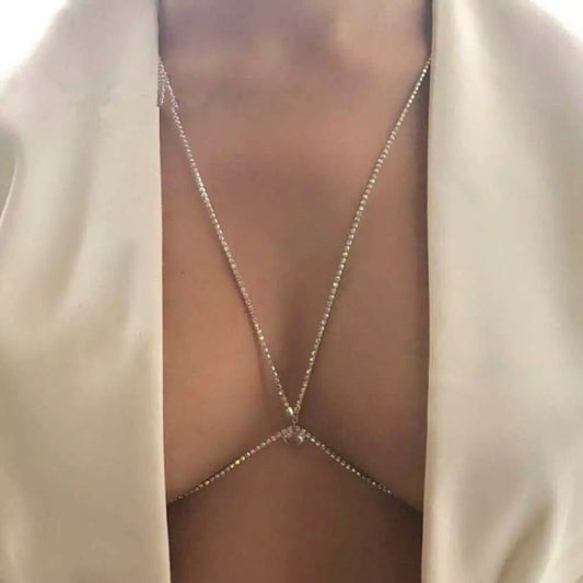 Ornament Body Chain Chest Necklace - London's Closet Boutique