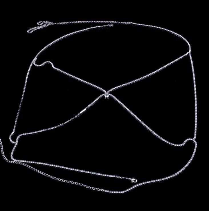 Ornament Body Chain Chest Necklace - London's Closet Boutique