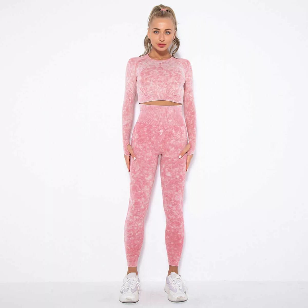 Peach Hip Raise Yoga Workout Outfit - London's Closet Boutique
