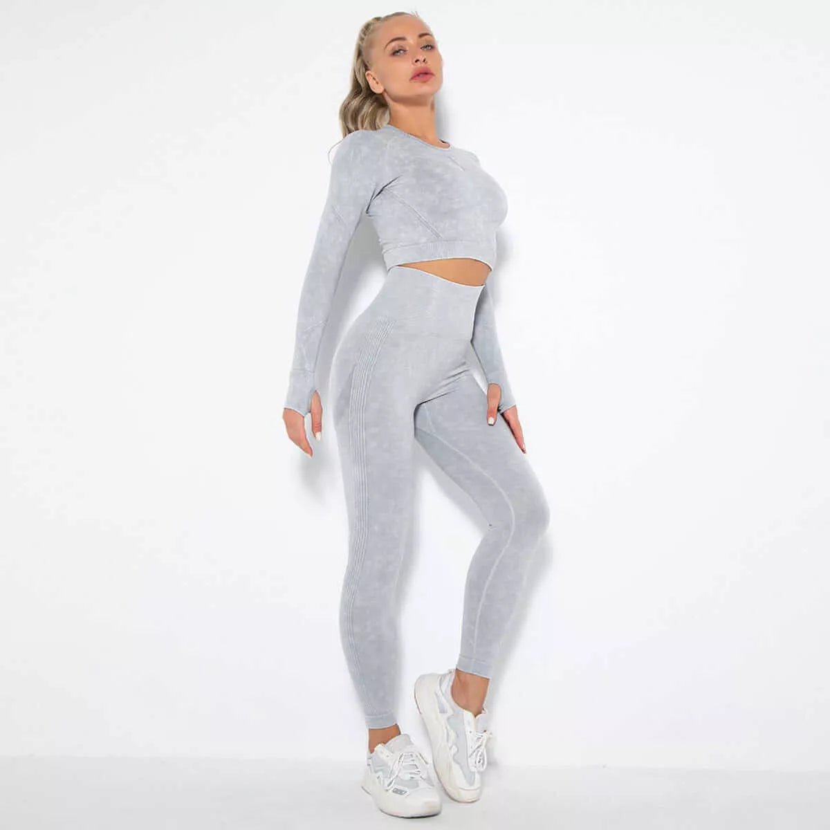 Peach Hip Raise Yoga Workout Outfit - London's Closet Boutique