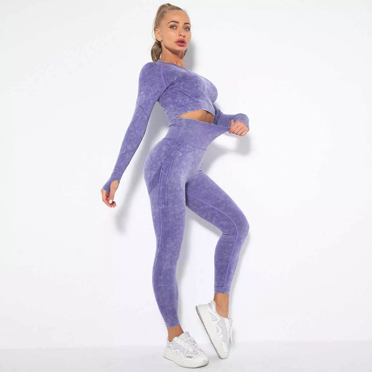 Peach Hip Raise Yoga Workout Outfit - London's Closet Boutique