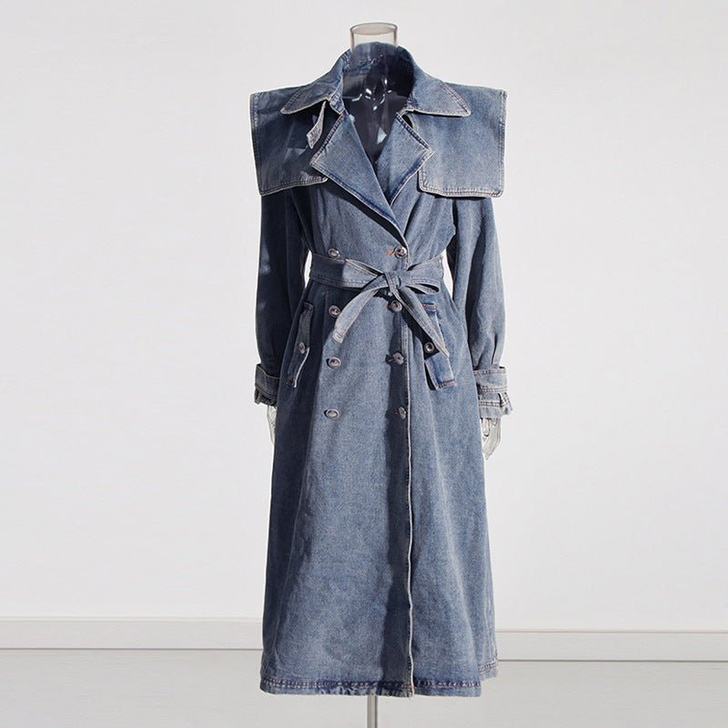 Peyton's Denim Trench Coat - London's Closet Boutique